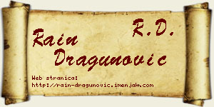 Rain Dragunović vizit kartica